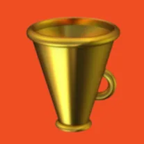 The Full Funnel PR mark: a gold funnel on the brand orange.
